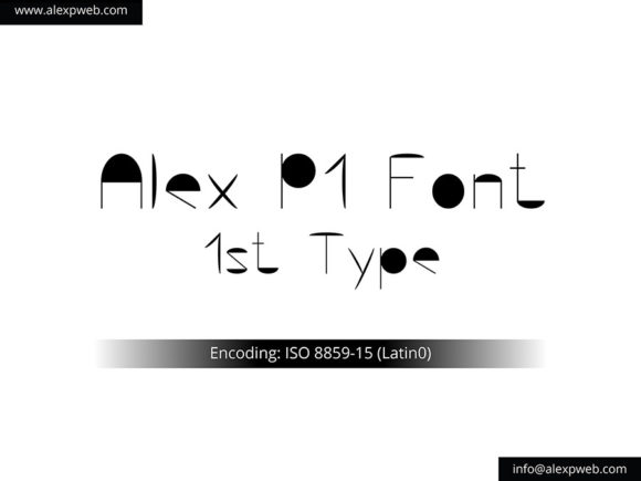 Alex P1 Font: Geometric Style for Small Business Branding