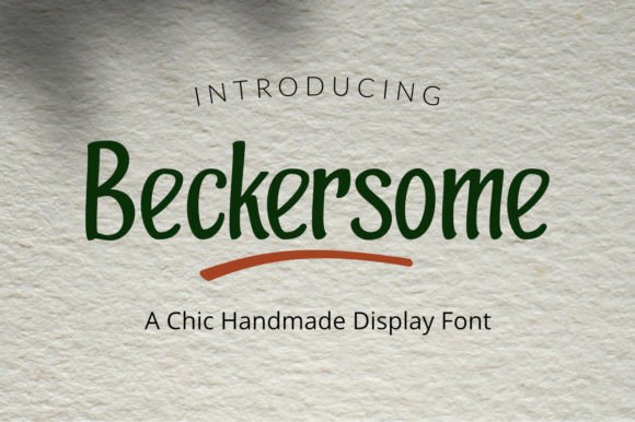 Beckersome: The Stylish Font That Elevates Digital Marketing Design