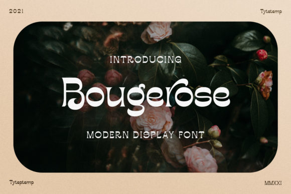 Bougerose: A Modern Display Font for Digital Design and Brand Identity