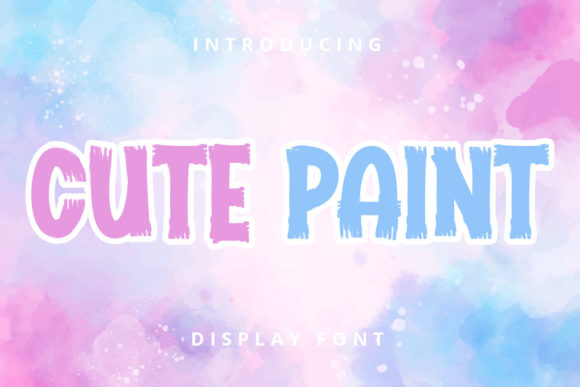 Cute Paint: A Playful Display Font for Lighthearted Editorial Design