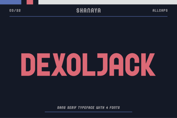 Dexoljack: A Bold Display Font for Crafters and Product Designers