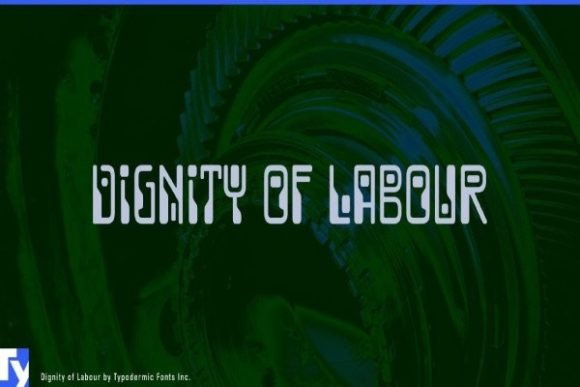 Dignity of Labour: A Bold Typeface for Editorial Impact
