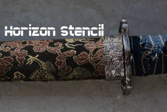 Horizon Stencil Font: Bold Display Typography for Web Design