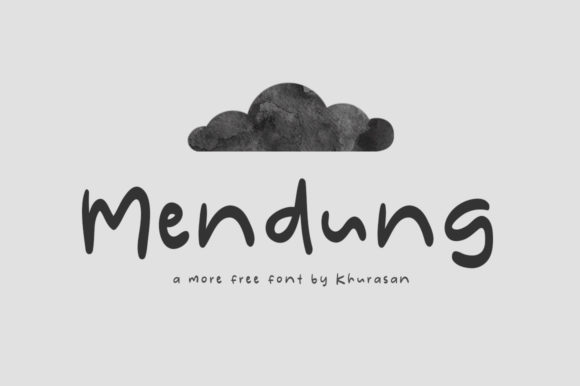 Mendung: A Designer’s Take on This Free Display Font