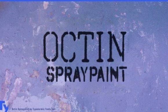 Octin Spraypaint: A Bold Typeface for Dynamic Editorial Design