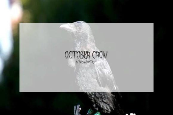 October Crow Font: A Display Typeface for Web Design