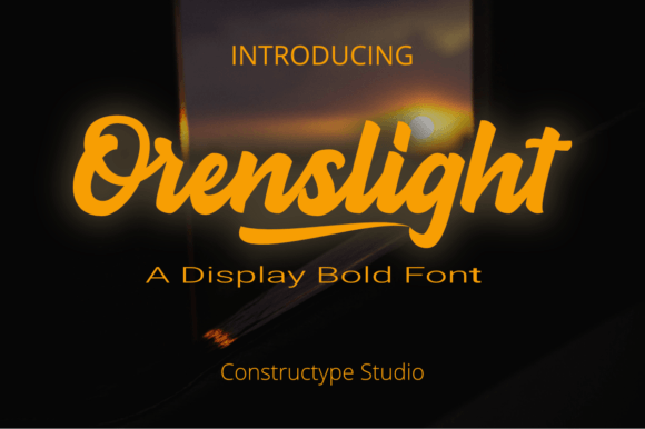 Orenslight: A Trendy Display Font That Elevates Small Business Branding