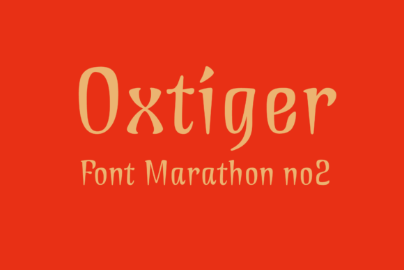 Oxtiger Font: A Modern Display Typeface for Makers