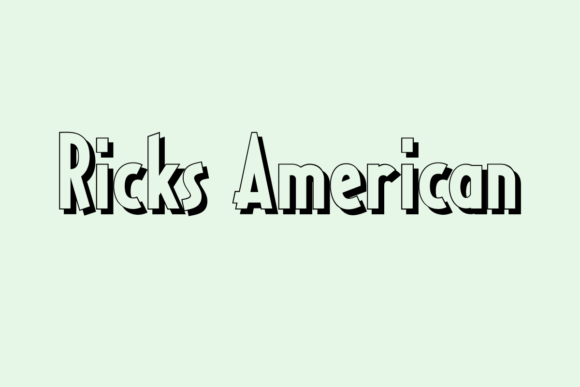 Ricks American Font: Bold Display Type for Makers