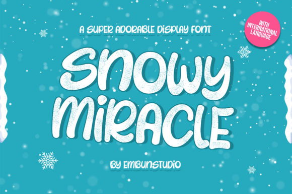 Snowy Miracle: A Delightful Display Font for Thoughtful Editorial Design