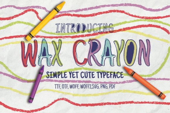 Wax Crayons: A Softly Expressive Display Font for Editorial Design
