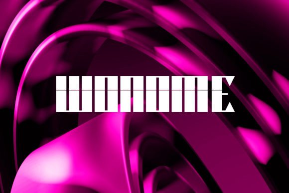 Wonome: A Bold Robotic Font for Crafters and Product Designers